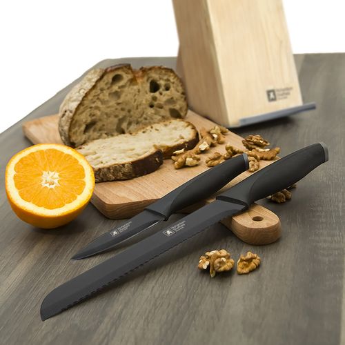 Advantage Noir - Set 3 Couteaux Lames Pvd Noir : Office, Utile Et Chef