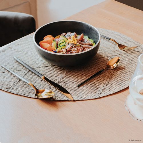 Soprano Or/noir - Ménagère 24 Pièces