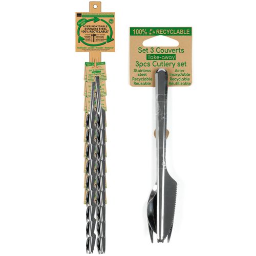 Leaves - 18 Sets 3 Couverts Nomades Sur Cravate