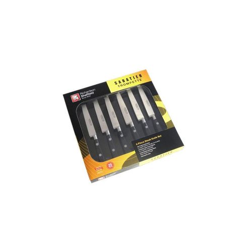 Sabatier Trompette - Coffret 6 Couteaux Steak Lame Lisse