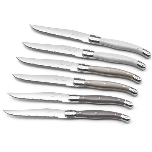 Tradition - Coffret 6 Couteaux Steak Couleurs Mixées