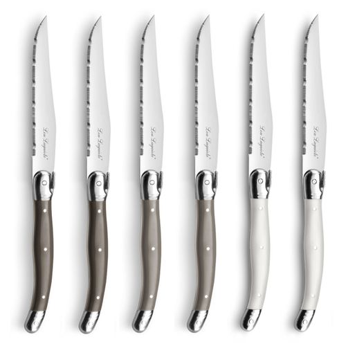 Tradition - Coffret 6 Couteaux Steak Couleurs Mixées