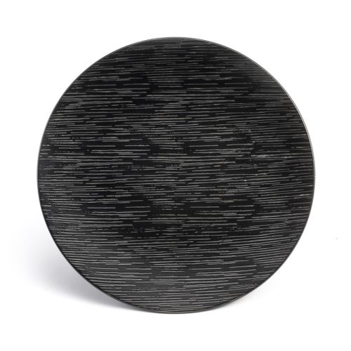 Magma Noir - Assiette De Présentation 29 Cm (lot De 6)