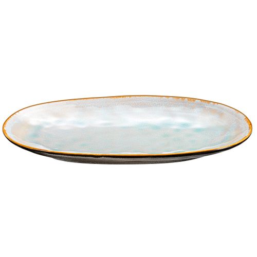 Shadow Aqua - Plat Ovale Extra Large 36 X 22 Cm (x2)