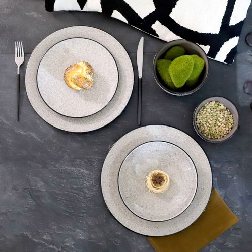 Tess Flanelle - Assiette Dessert 21 Cm (lot De 6)