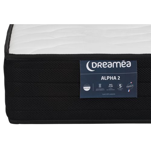 Matelas ressorts 90x190 cm DREAMEA ALPHA 2 ép.21 cm