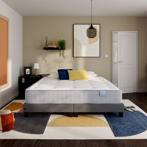 Matelas ressorts 180x200 cm DREAMEA EDITION HEVEA ép.27 cm