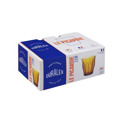Gobelet Picardie Vermeil 25 Cl (lot De 6) En Verre