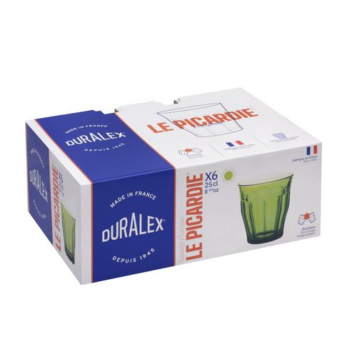 Gobelet Picardie Vert 25 Cl (lot De 4) En Verre