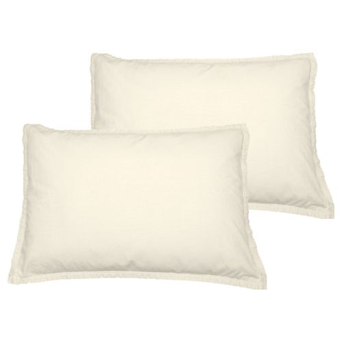 Lot De 2 Taies D'oreiller En Coton  50x70 Cm Studio