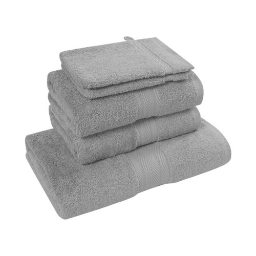 Ensemble De Bain 5 Pièces (1 Drap De Bain + 2 Serviettes De Toilette + 2 Gants)   Luxury