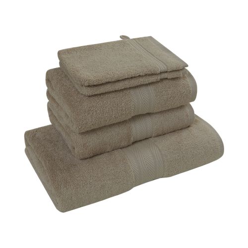 Ensemble De Bain 5 Pièces (1 Drap De Bain + 2 Serviettes De Toilette + 2 Gants)   Luxury