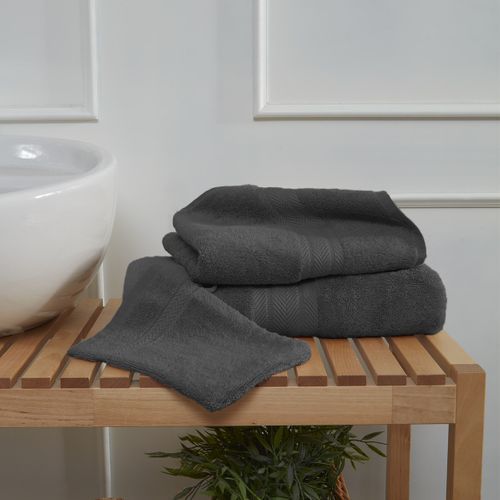 Ensemble De Bain 3 Pièces (1 Drap De Bain + 1 Serviette De Toilette + 1 Gant)   Luxury