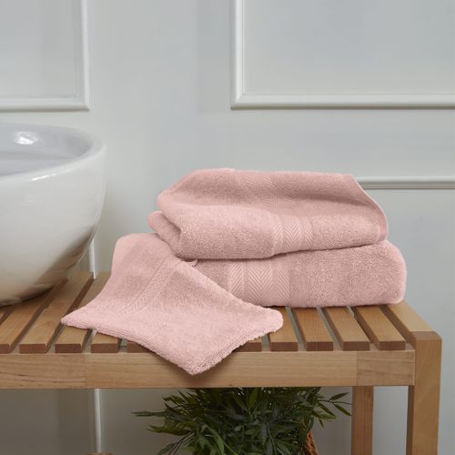Ensemble De Bain 3 Pièces (1 Drap De Bain + 1 Serviette De Toilette + 1 Gant)   Luxury