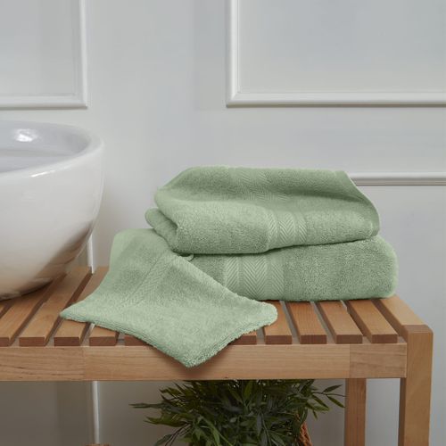 Ensemble De Bain 3 Pièces (1 Drap De Bain + 1 Serviette De Toilette + 1 Gant)   Luxury