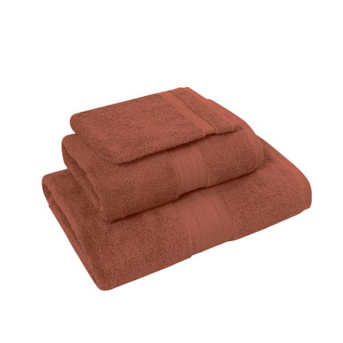 Ensemble De Bain 3 Pièces (1 Drap De Bain + 1 Serviette De Toilette + 1 Gant)   Luxury
