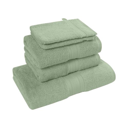 Ensemble De Bain 5 Pièces (1 Drap De Bain + 2 Serviettes De Toilette + 2 Gants)   Luxury