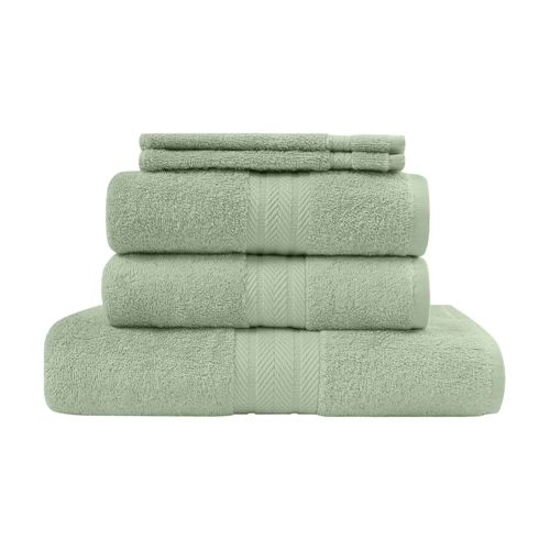 Ensemble De Bain 5 Pièces (1 Drap De Bain + 2 Serviettes De Toilette + 2 Gants)   Luxury