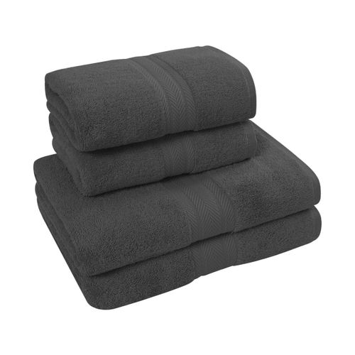 Ensemble De Bain 4 Pièces (2 Draps De Bain + 2 Serviettes De Toilette)   Luxury