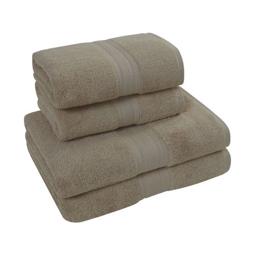 Ensemble De Bain 4 Pièces (2 Draps De Bain + 2 Serviettes De Toilette)   Luxury