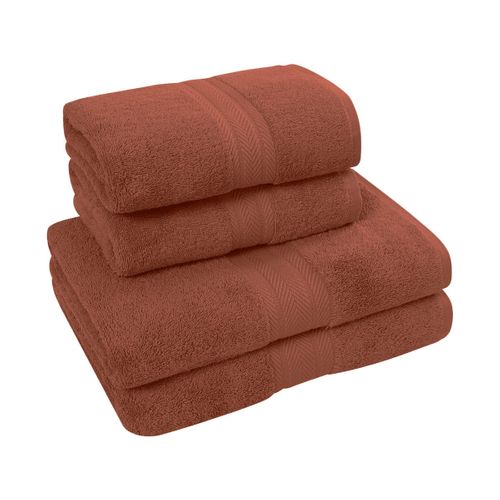 Ensemble De Bain 4 Pièces (2 Draps De Bain + 2 Serviettes De Toilette)   Luxury
