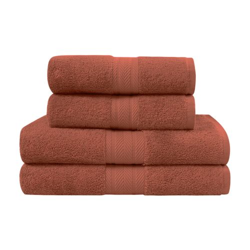 Ensemble De Bain 4 Pièces (2 Draps De Bain + 2 Serviettes De Toilette)   Luxury