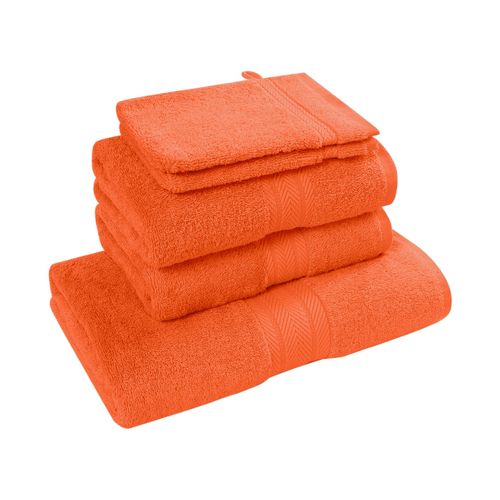 Ensemble De Bain 5 Pièces (1 Drap De Bain + 2 Serviettes De Toilette + 2 Gants)   Luxury