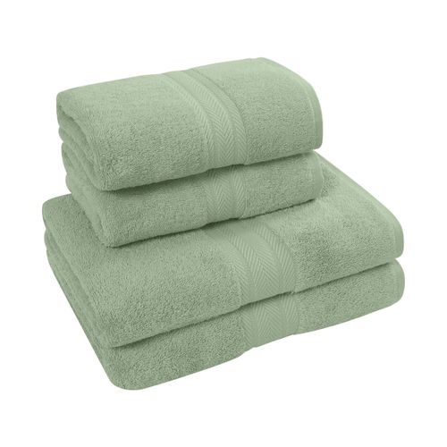 Ensemble De Bain 4 Pièces (2 Draps De Bain + 2 Serviettes De Toilette) Luxury