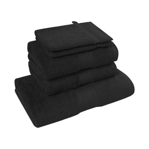 Ensemble De Bain 5 Pièces (1 Drap De Bain + 2 Serviettes De Toilette + 2 Gants)   Luxury