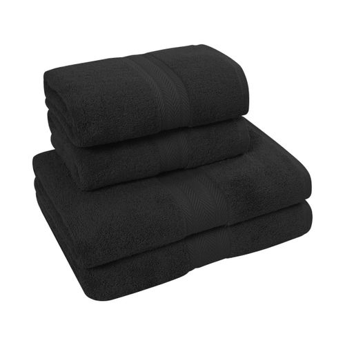 Ensemble De Bain 4 Pièces (2 Draps De Bain + 2 Serviettes De Toilette)   Luxury