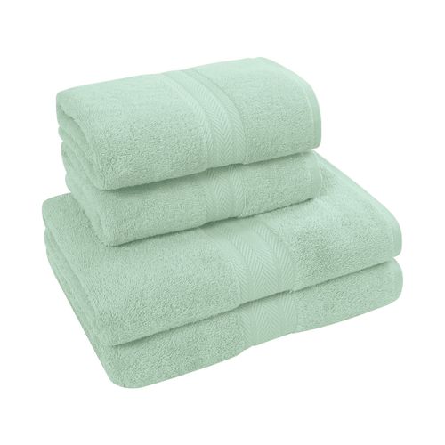 Ensemble De Bain 4 Pièces (2 Draps De Bain + 2 Serviettes De Toilette)   Luxury