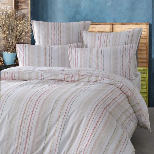 Parure De Lit Avec 2 Taies 65x65 Cm En Percale 200x200 Cm Goti