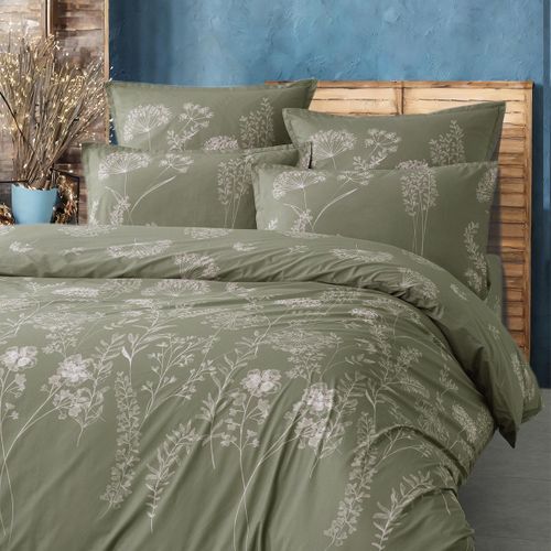Parure Housse De Couette Percale De Coton Avec 2 Taies 50x70 Cm 240x220 Cm Mery