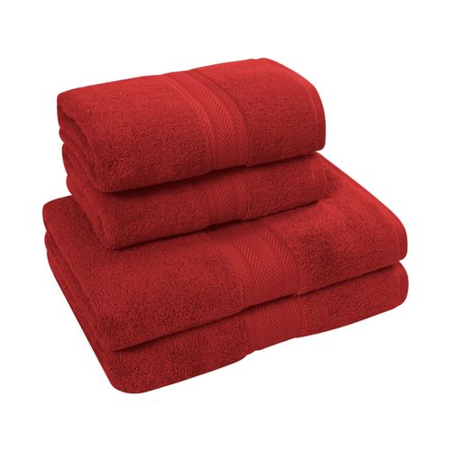 Ensemble De Bain 4 Pièces (2 Draps De Bain + 2 Serviettes De Toilette)   Luxury