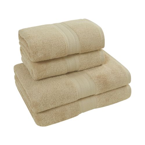 Ensemble De Bain 4 Pièces (2 Draps De Bain + 2 Serviettes De Toilette)   Luxury