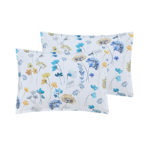Parure Housse De Couette Percale Avec 2 Taies 50x70 Cm 200x200 Cm Agatha