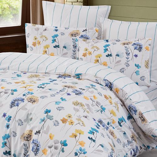 Parure Housse De Couette Percale Avec 2 Taies 50x70 Cm 200x200 Cm Agatha