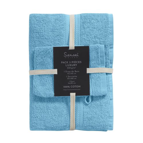 Ensemble De Bain Avec Tapis 4 Pièces Luxury