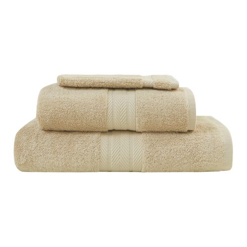 Ensemble De Bain 3 Pièces (1 Drap De Bain + 1 Serviette De Toilette + 1 Gant)   Luxury