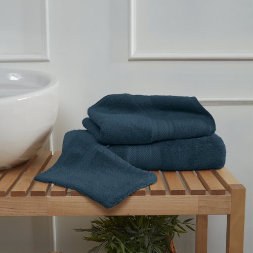 Ensemble De Bain 3 Pièces (1 Drap De Bain + 1 Serviette De Toilette + 1 Gant)   Luxury