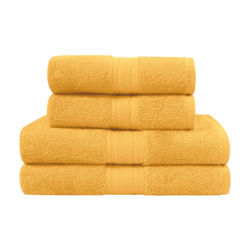 Ensemble De Bain 4 Pièces (2 Draps De Bain + 2 Serviettes De Toilette)   Luxury
