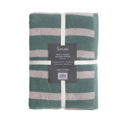 Ensemble De Bain 4 Pièces Arcadia Stripe