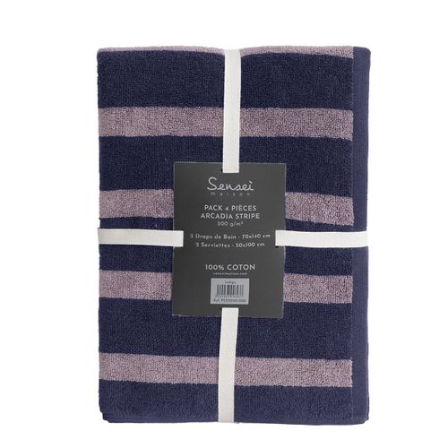 Ensemble De Bain 4 Pièces   Arcadia Stripe