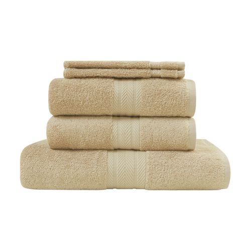 Ensemble De Bain 5 Pièces (1 Drap De Bain + 2 Serviettes De Toilette + 2 Gants)   Luxury
