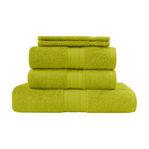 Ensemble De Bain 5 Pièces (1 Drap De Bain + 2 Serviettes De Toilette + 2 Gants) Luxury