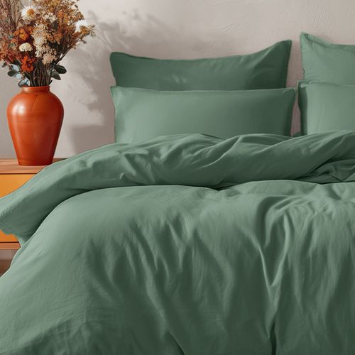 Parure Housse De Couette 260x240 Cm Avec 2 Taies Rectangle 65x65 Cm En Coton Studio