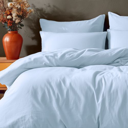 Parure Housse De Couette 260x240 Cm Avec 2 Taies Rectangle 65x65 Cm En Coton Studio