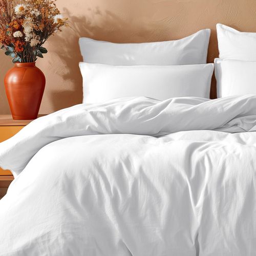 Parure Housse De Couette 140x200 Cm Avec 2 Taies Rectangle 50x70 Cm En Coton Studio