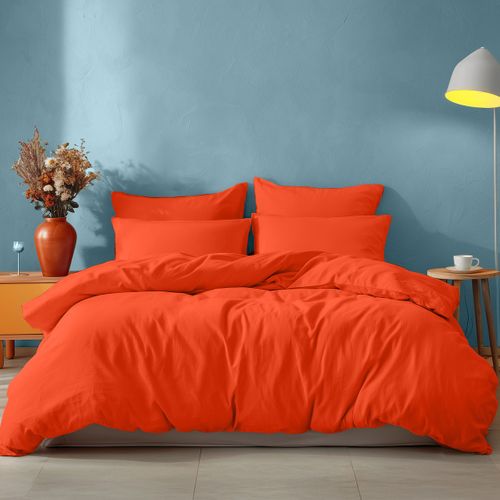 Parure Housse De Couette 260x240 Cm Avec 2 Taies Rectangle 50x70 Cm En Coton Studio