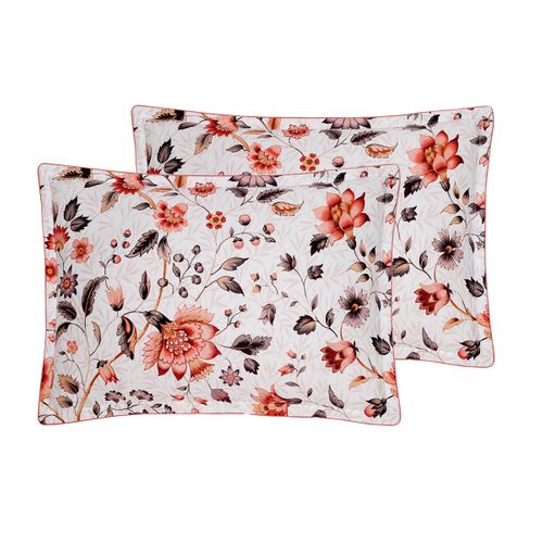 Parure Housse De Couette Satin + 2 Taies 50x70 Cm  260x240 Cm Incandescence